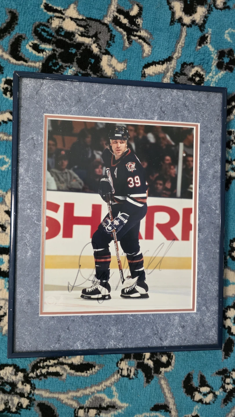 Framed Oilers Legend Doug Weight Autographed Hockey Photo