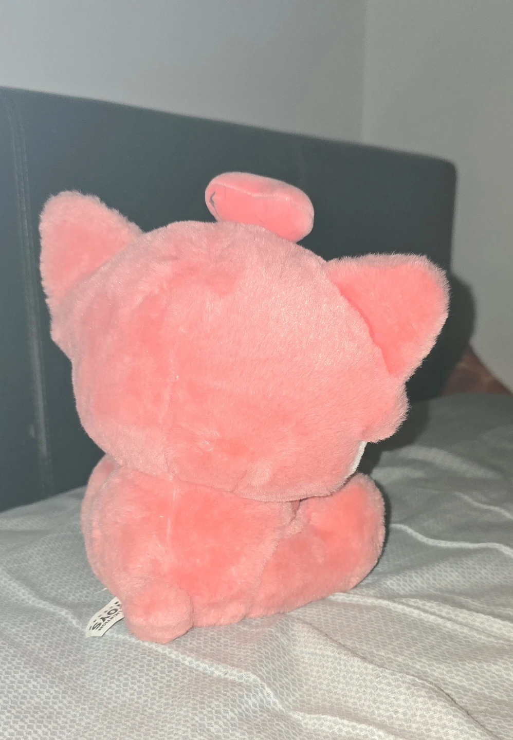 Pink Plush Toy with Yellow Bowtie - photo 2