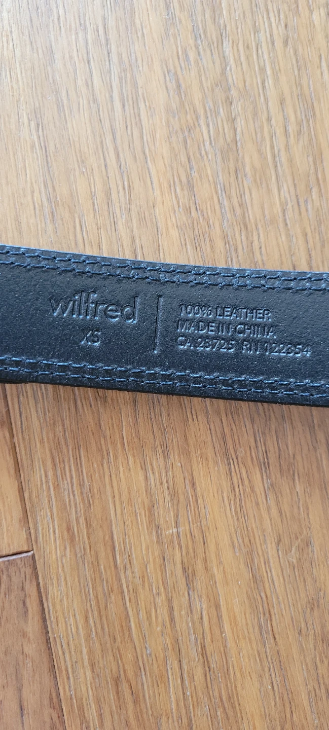 Aritzia Wilfred Black Leather Belt XS - photo 3