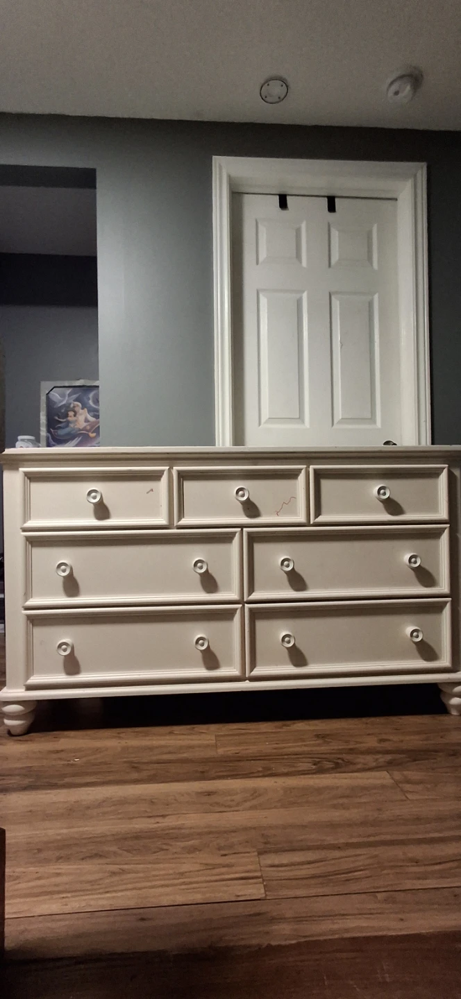 White Dresser with Mirror - photo 3