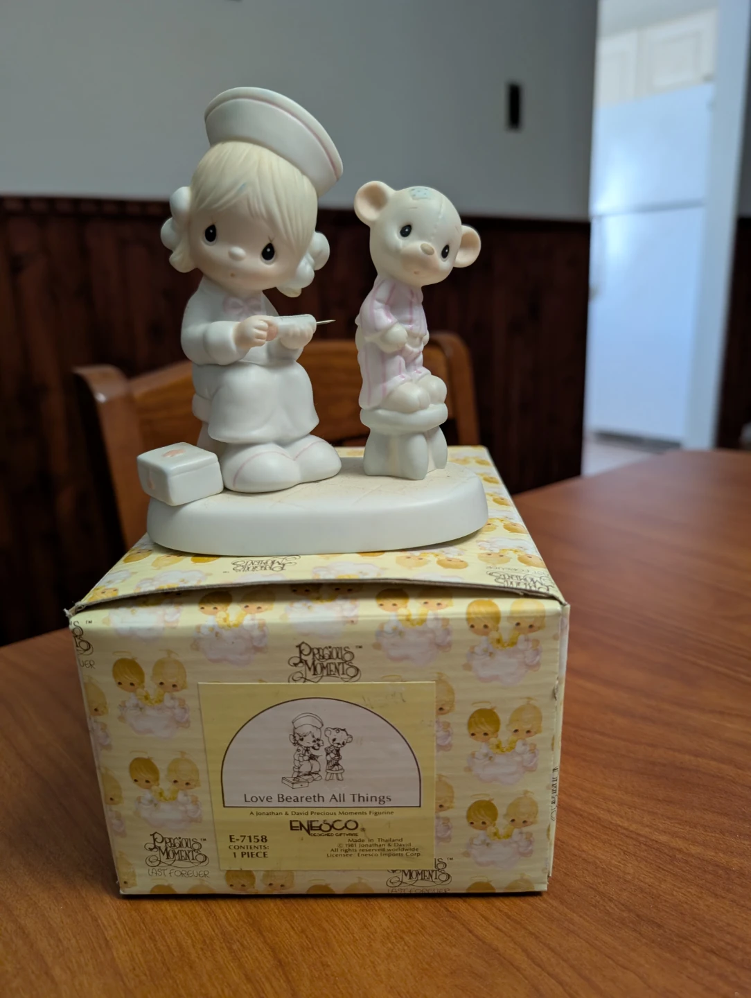 Precious Moments Love Beareth All Things Figurine E-7158