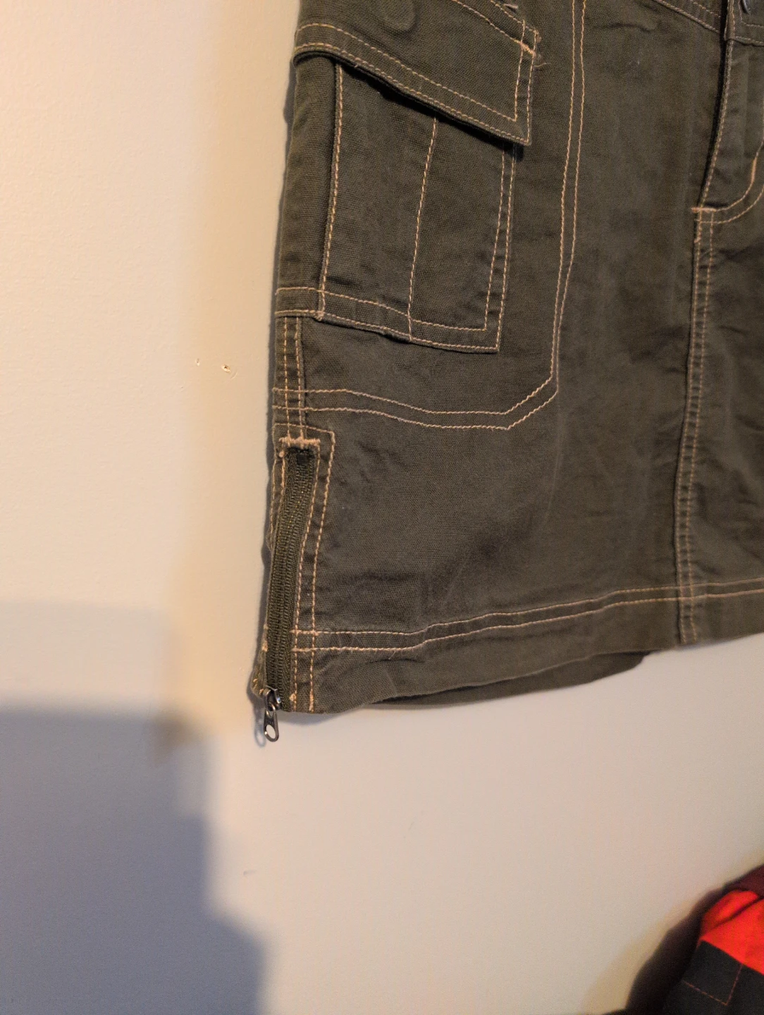 Olive Green Cargo Skirt - photo 2