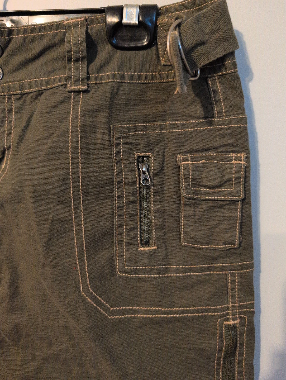 Olive Green Cargo Skirt - photo 3