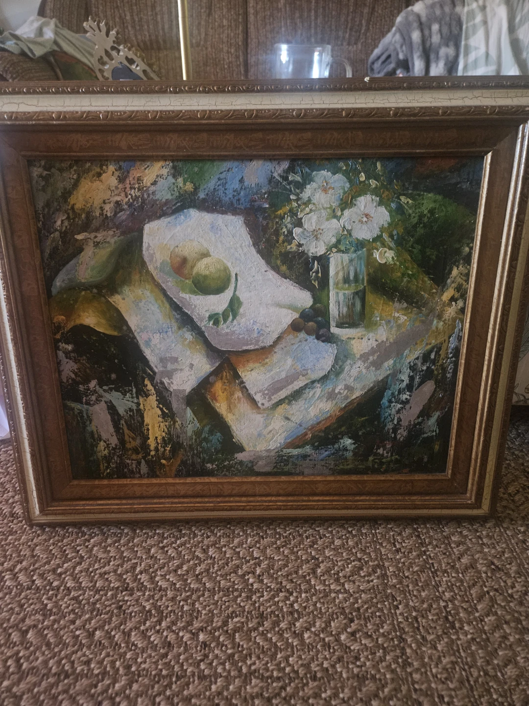 Framed Still Life Oil Painting - "Tuzzo Oil"