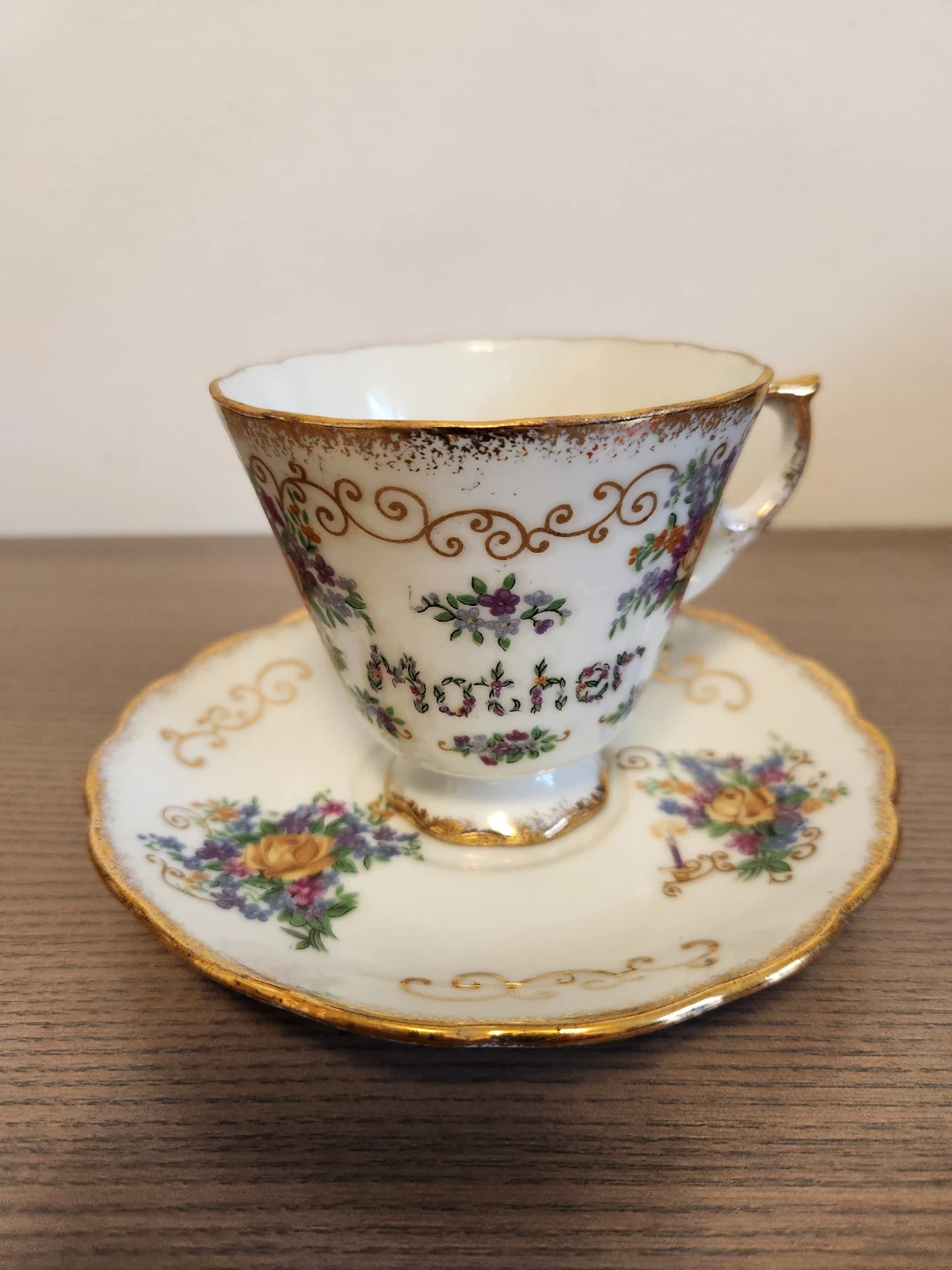 Vintage "Mother" Teacup and Saucer Set - Japan - photo 5