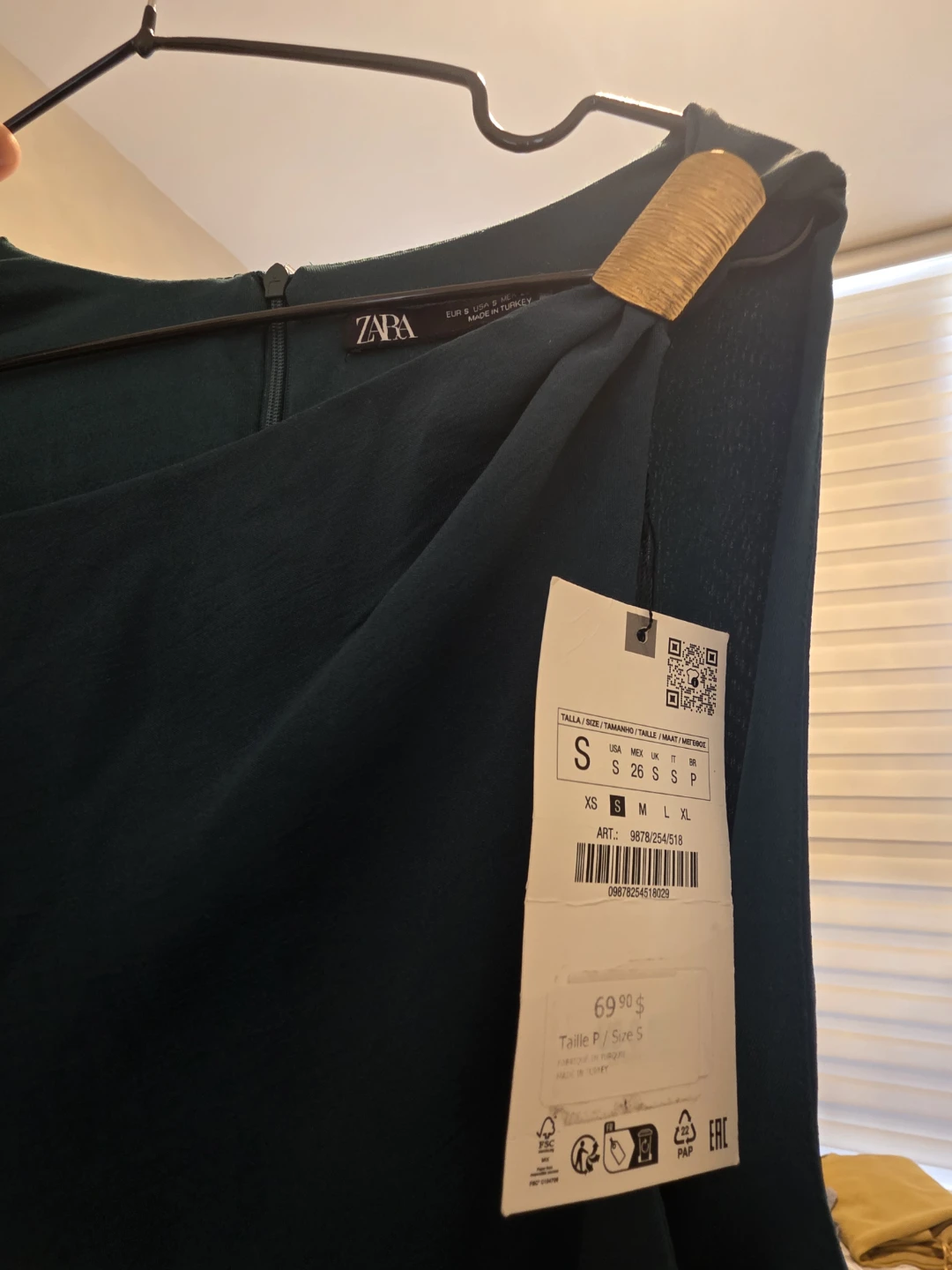 ZARA Metal Piece Asymmetric Dress - photo 4