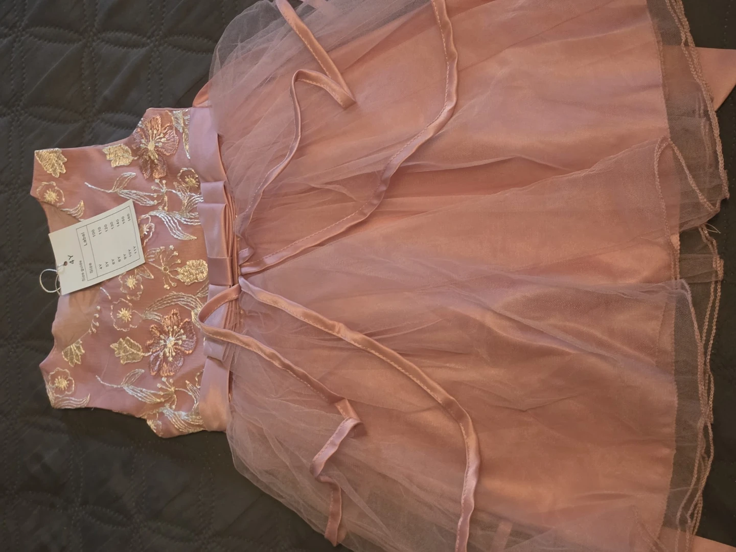 Girls Pink Tulle Dress