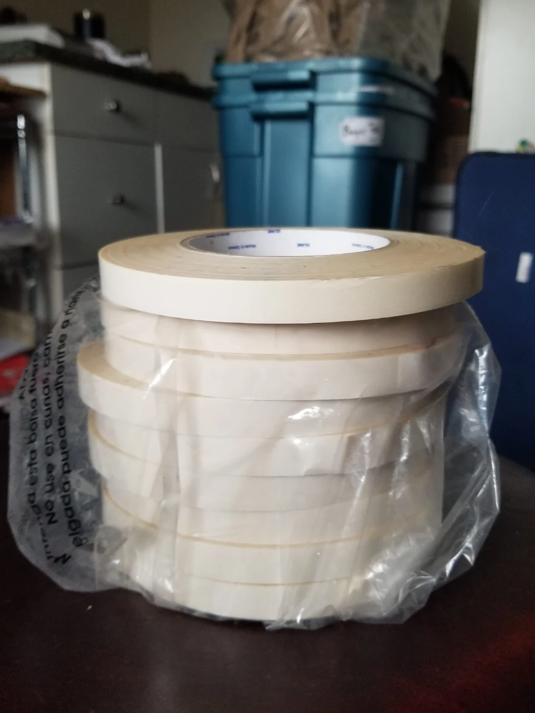 Double-Sided Film Tape, 1⁄2" x 60 yds x 9 rolls