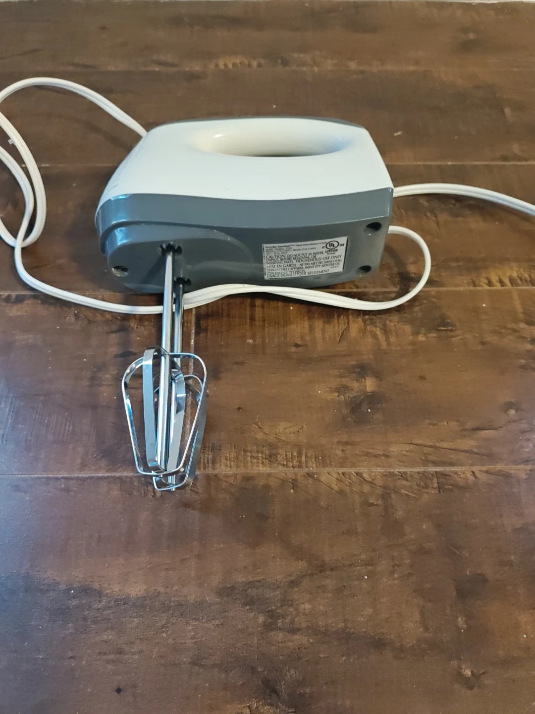 White and Grey Hand Mixer with Beaters - photo 2
