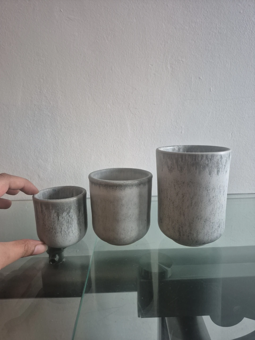 Set of 3 Ceramic Planters - photo 2