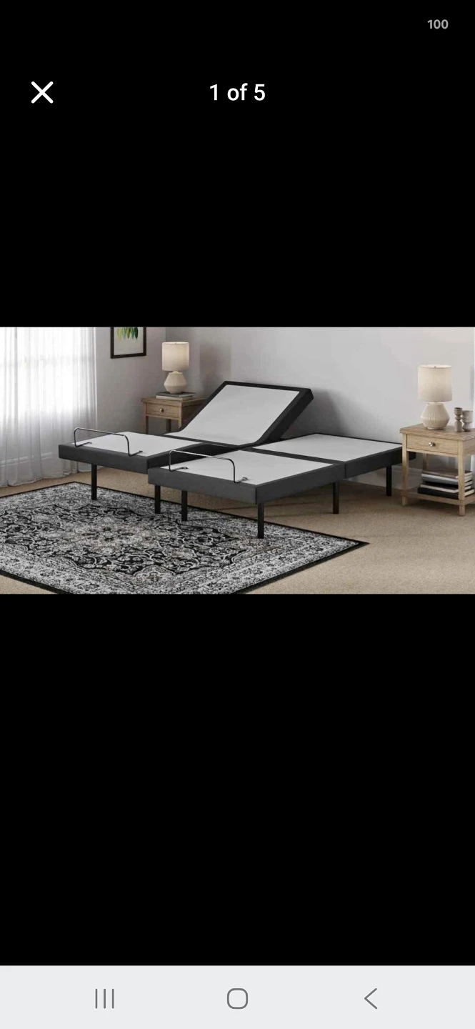 Adjustable Bed Frame and mattress. Single size