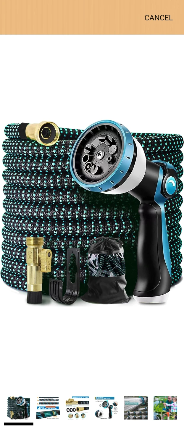 Relxiti Expandable Garden Hose with 10 Spray Patterns