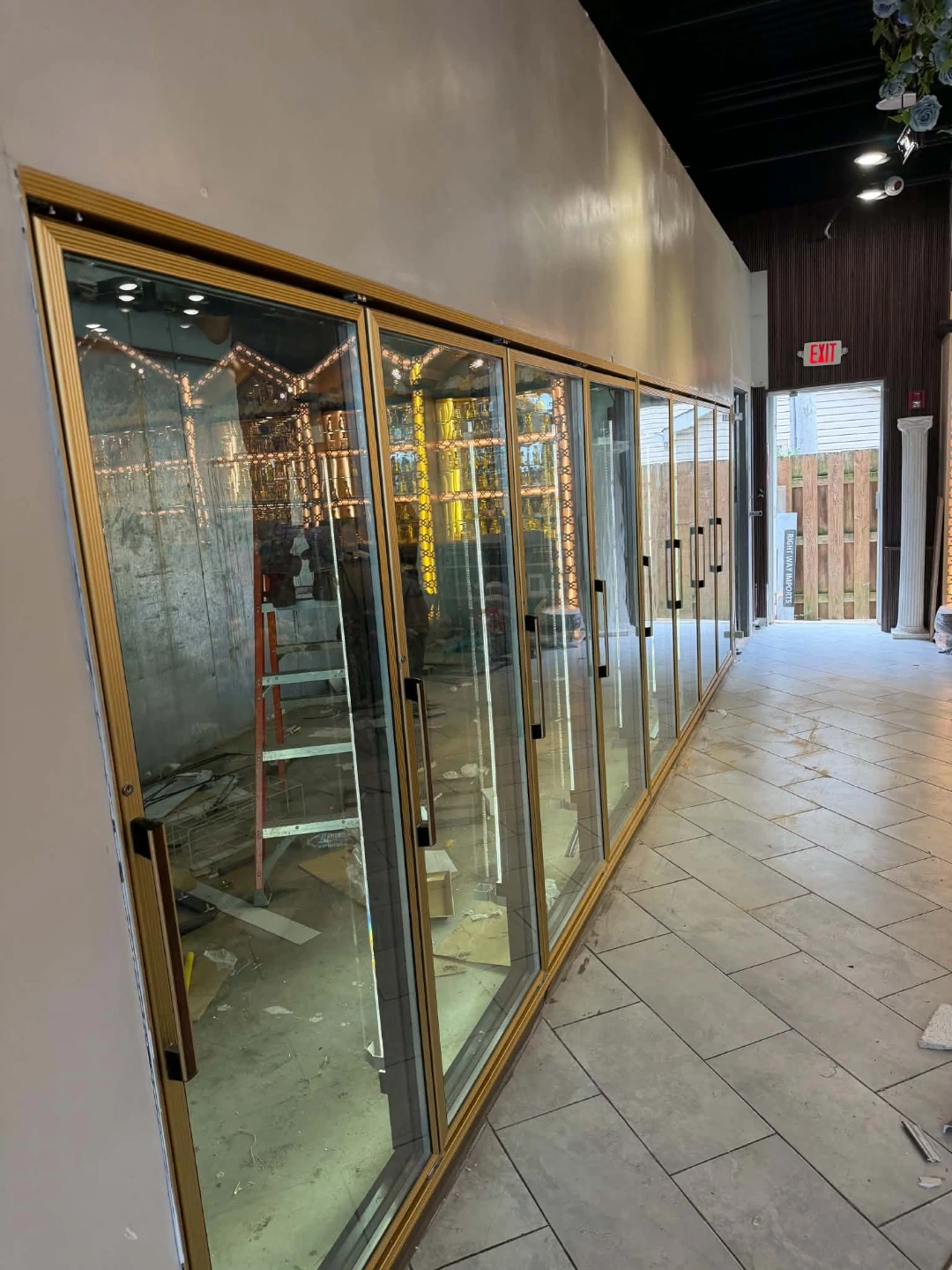 Used Commercial walk-in cooler. 28x10x10