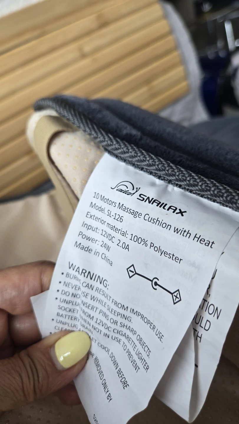 SNAILAX Massage Cushion with Heat SL-126 - photo 5