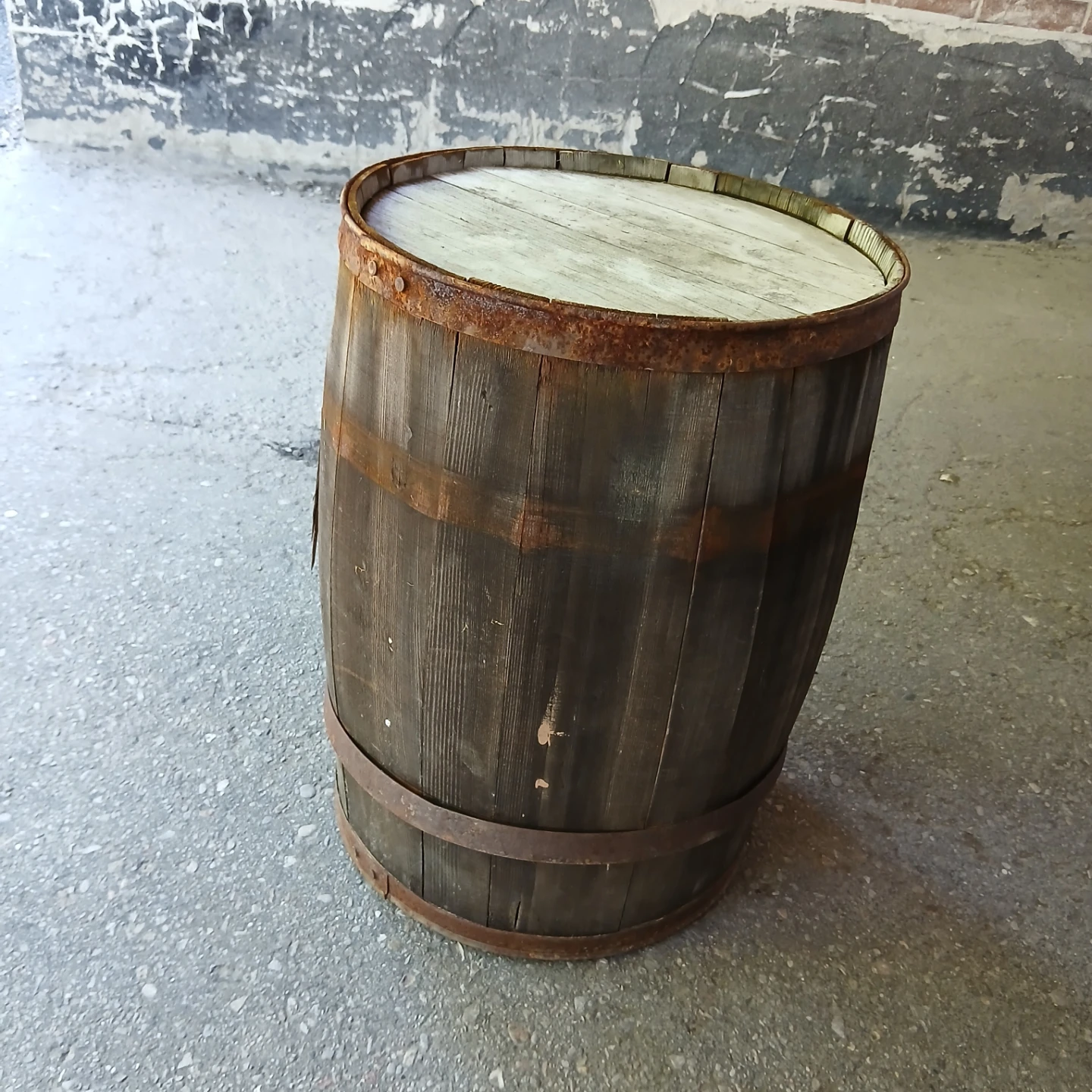 Small Wooden Barrel