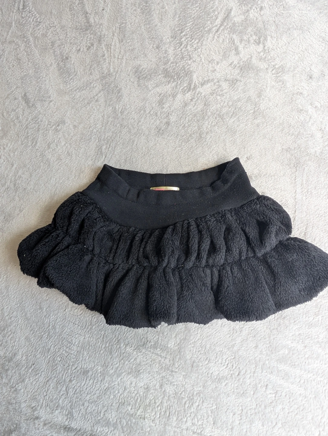 ⚽Rose Fan Fan Black Ruffled Skirt - photo 3