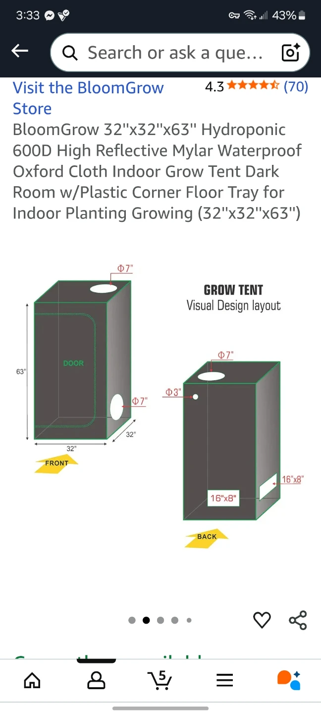 Grow/Hydroponic tent - photo 5