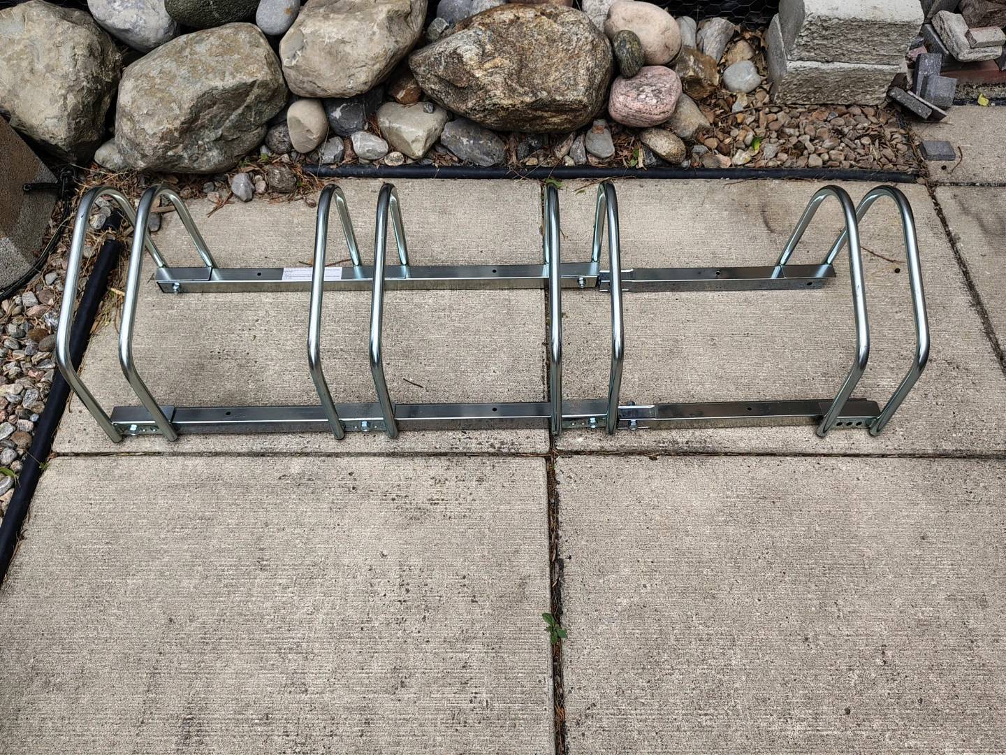 Soozier 4-Bike Floor Parking Bike Rack Stand