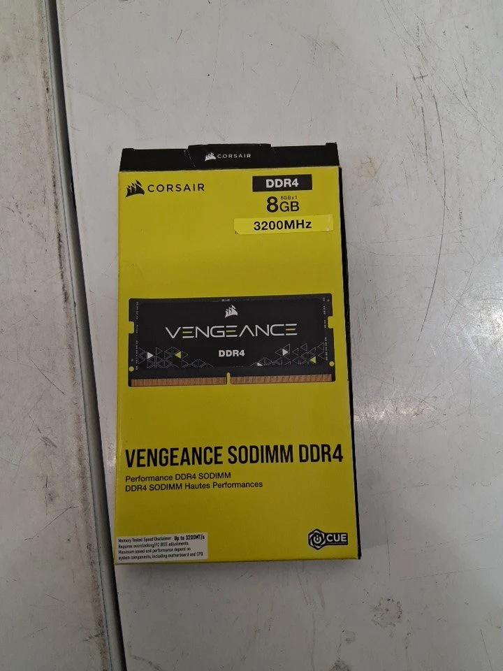 Corsair Vengeance 8GB 3200MHz DDR4 SODIMM Laptop RAM