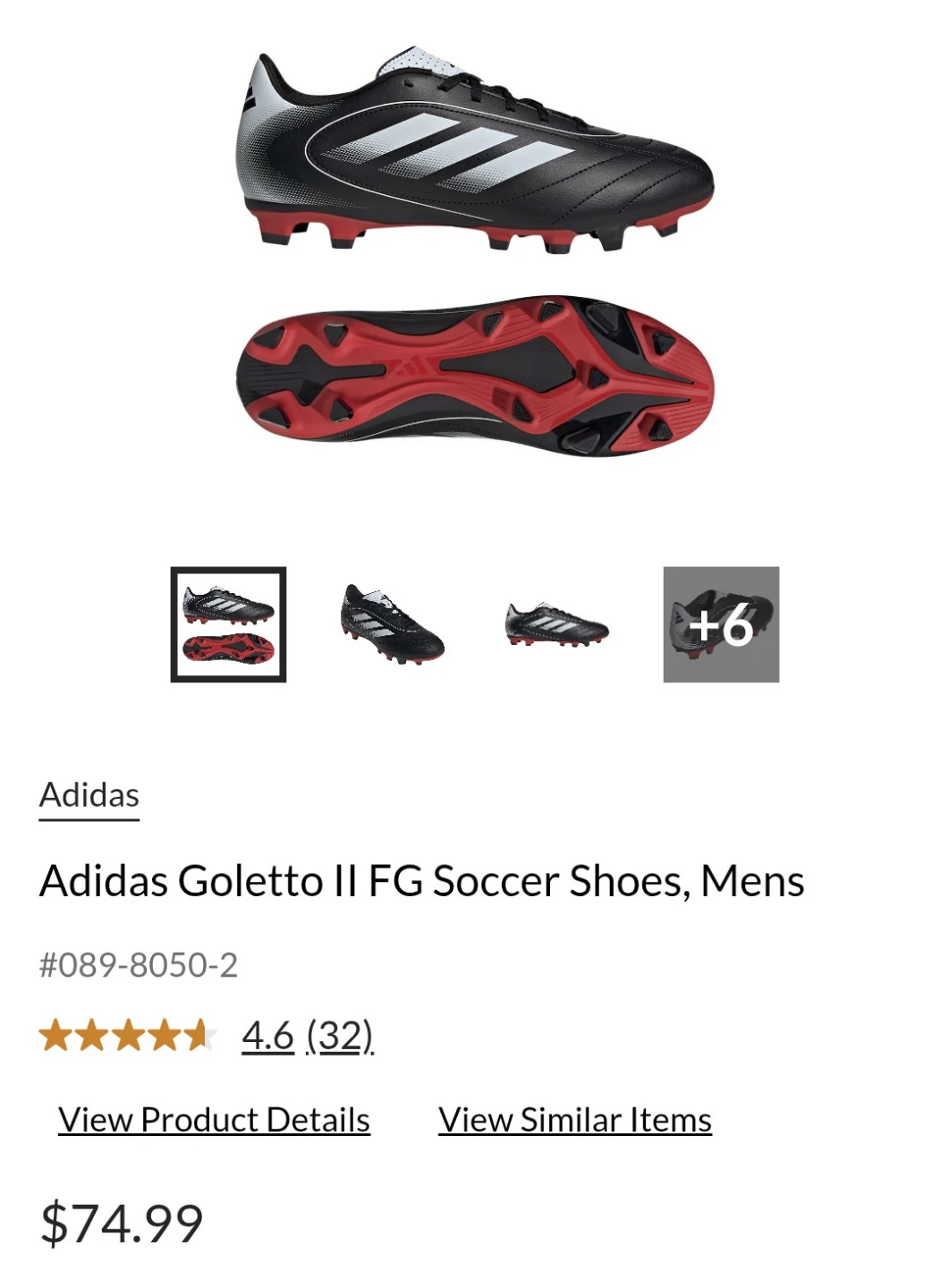 Adidas Goletto Soccer Cleats - photo 2