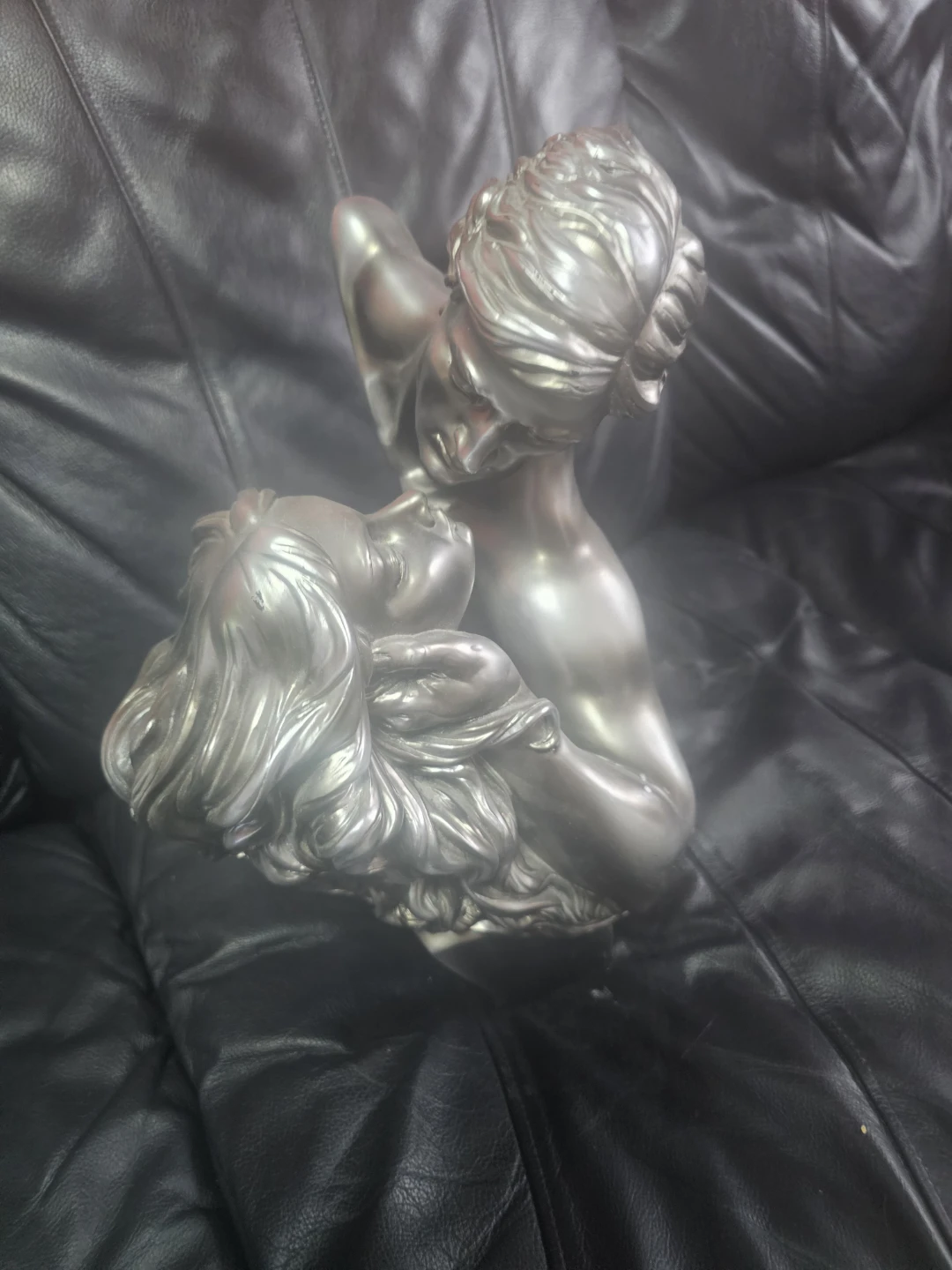 2  Silver Couple Statues - photo 5
