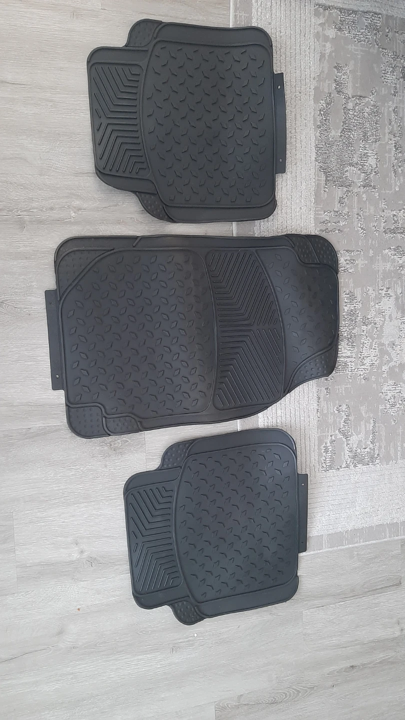 All-Weather Rubber Car Floor Mats (Set of 3)