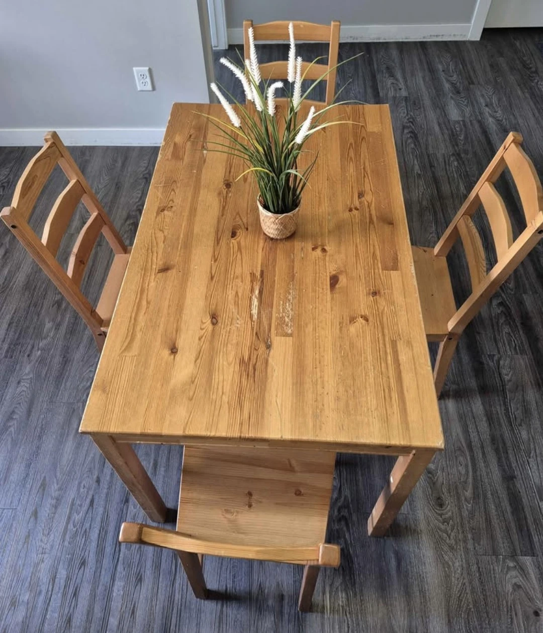Wooden Dining Table and Chairs Set