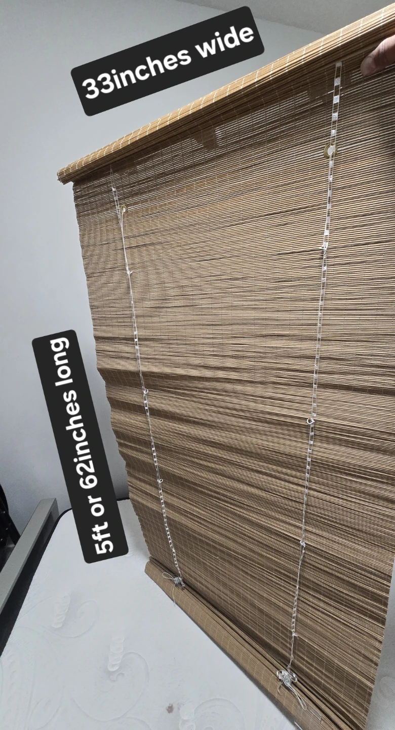 Bamboo Roman Shade Window Blind - photo 2