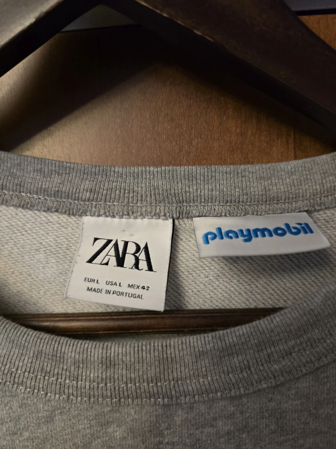 Zara Playmobil Grey Crewneck Sweatshirt - photo 2