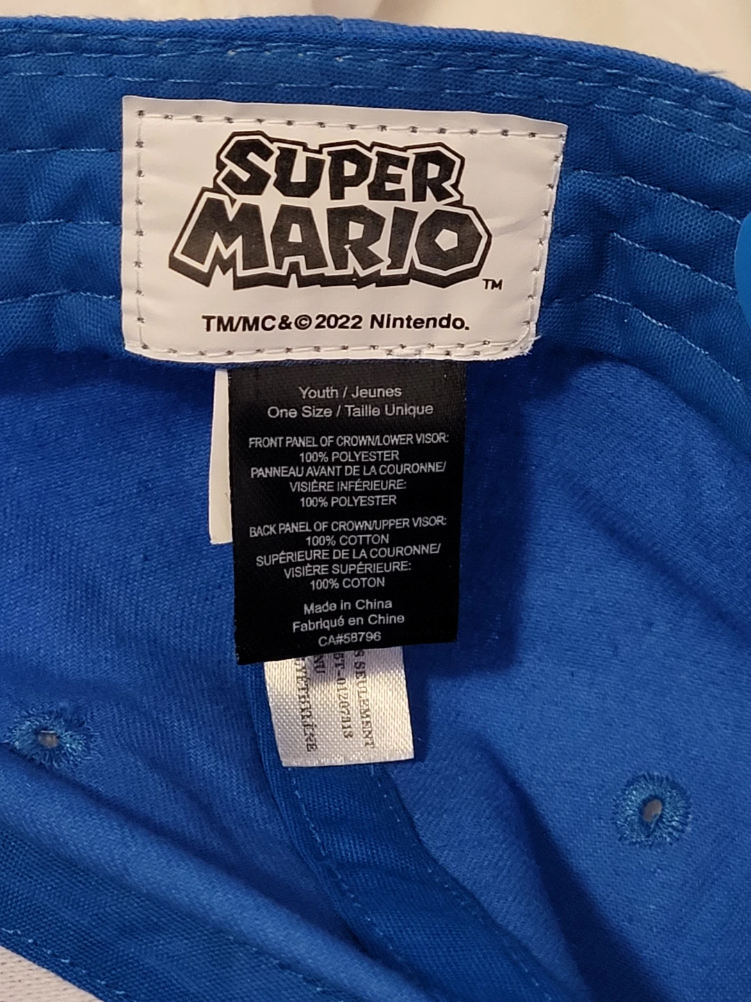 Super Mario Youth One Size Cap - photo 2