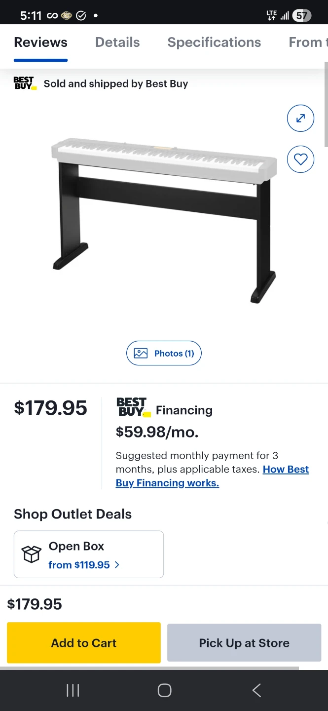 Casio Piano Stand - in box Brand New