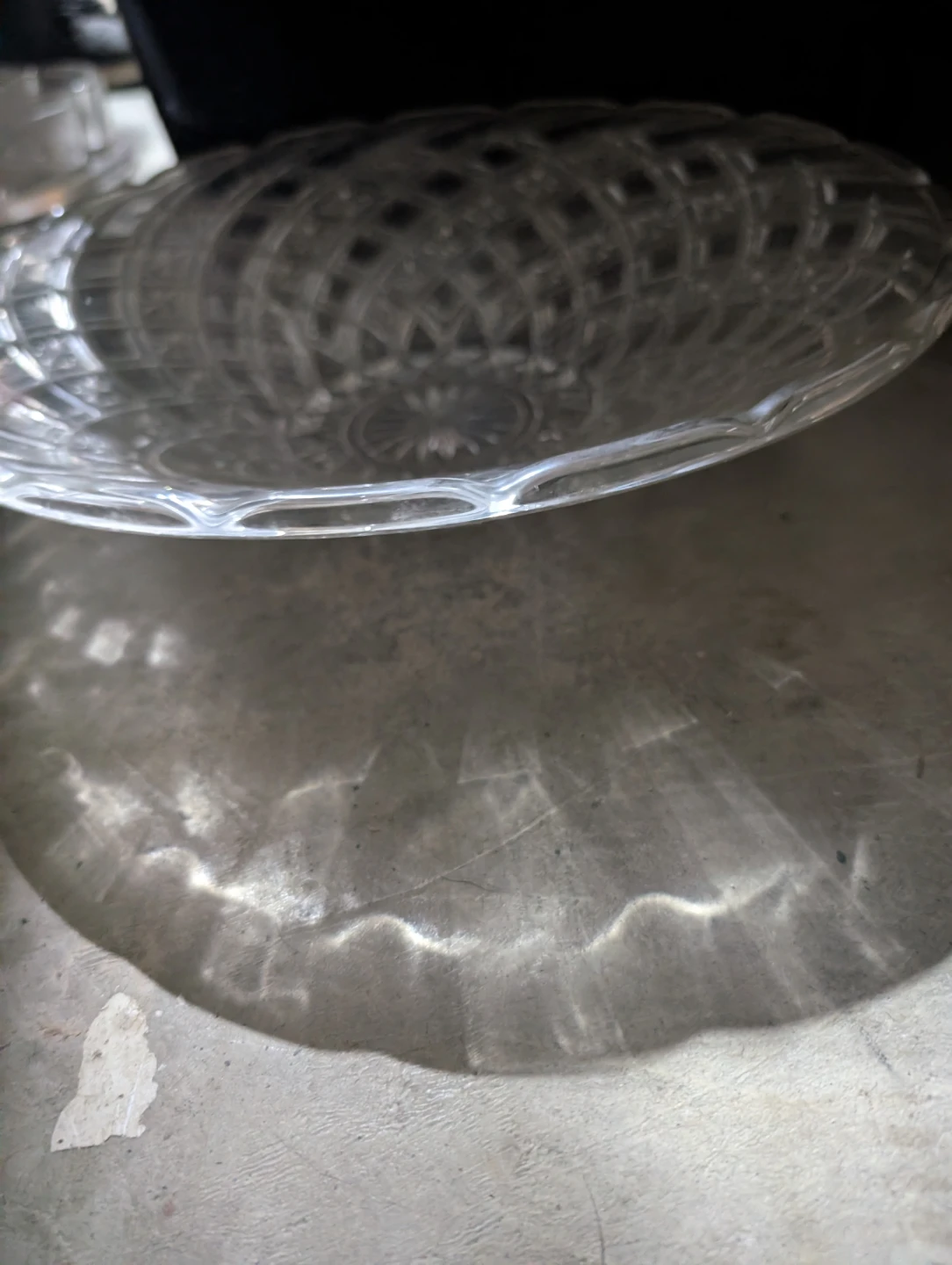 Decorative Glass Serving Platter