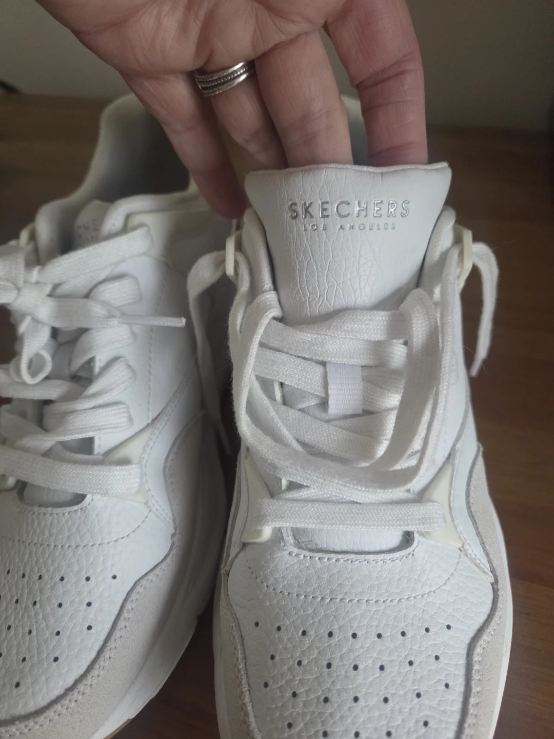 White Skechers Women's Sneakers - photo 2