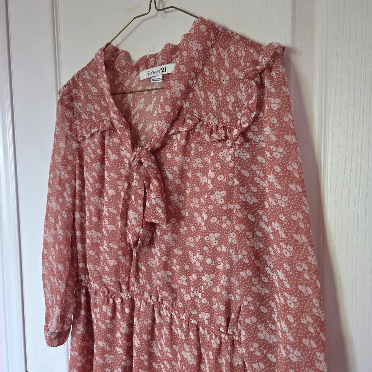 Pink Floral Summer Dress