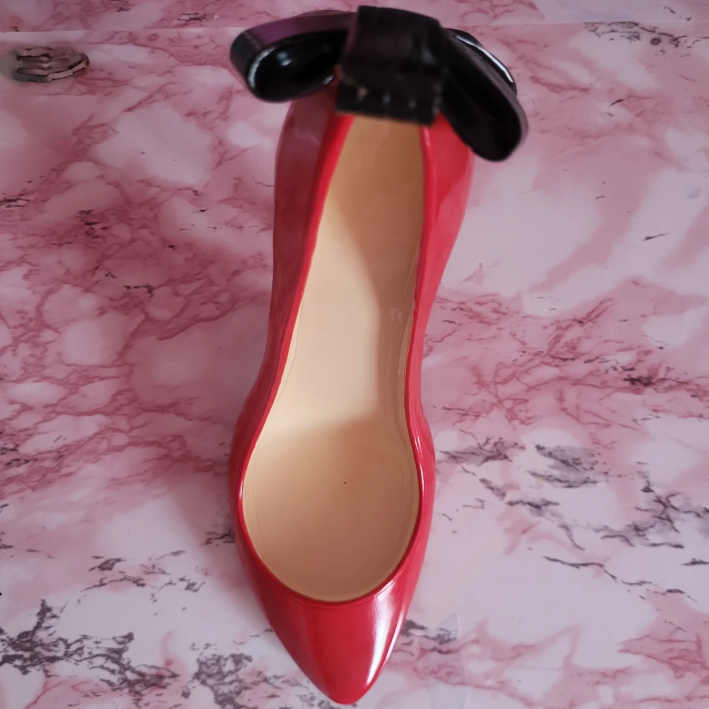 Red High Heel Shoe wine bottle Decor - photo 2