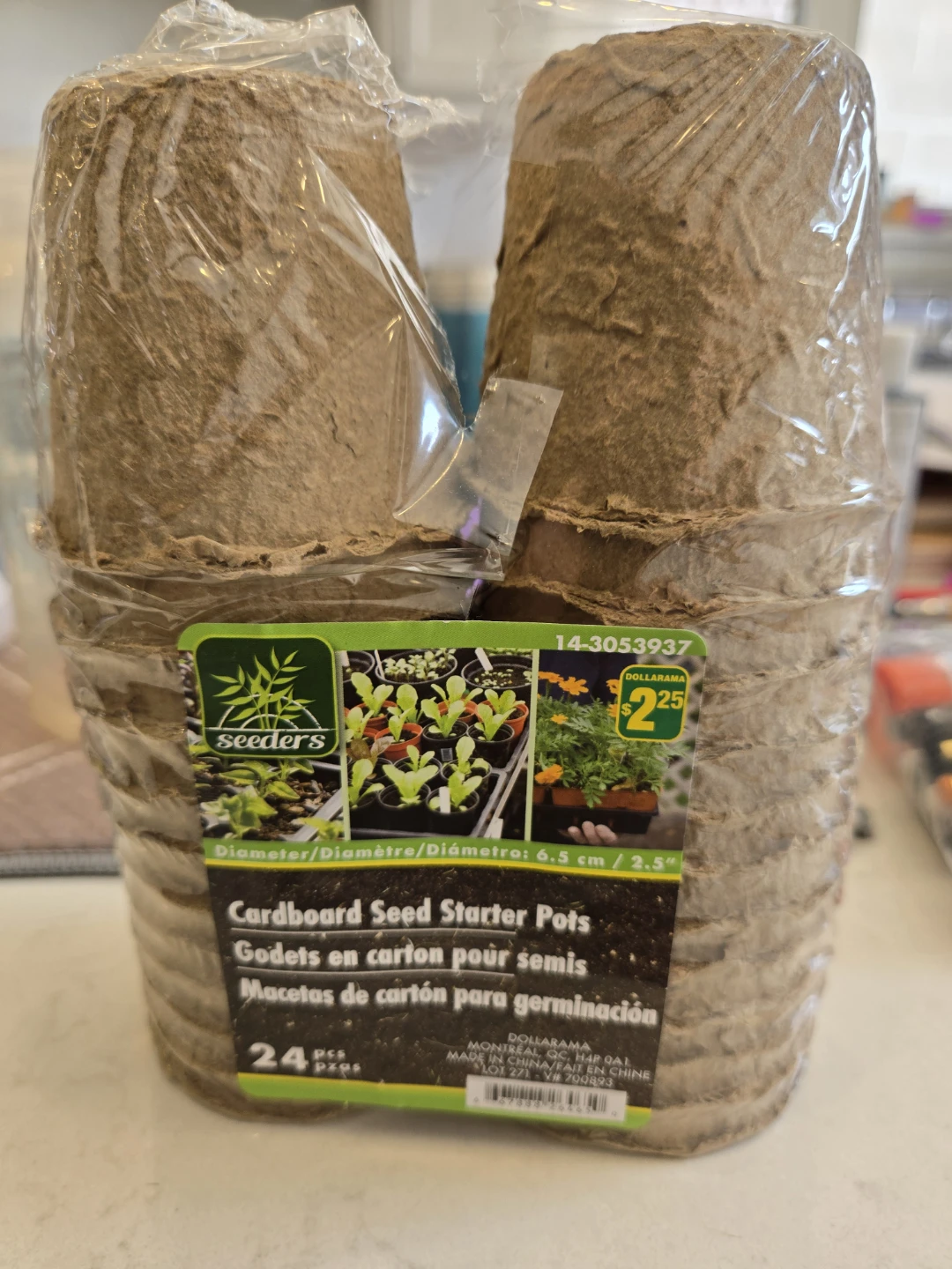 Seeders Cardboard Seed Starter Pots - 24 Pack