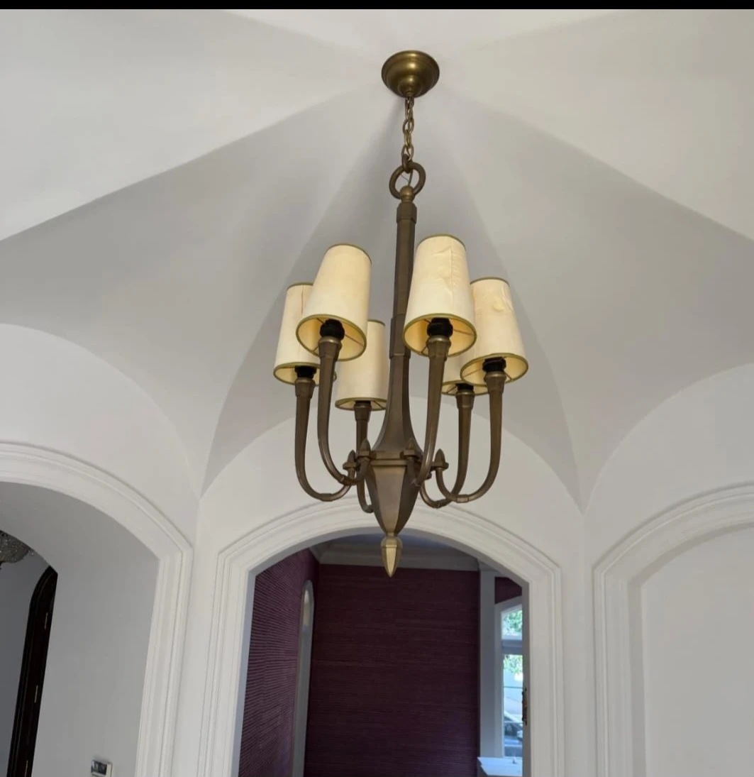 Beautiful iron chandelier and 2 sconces