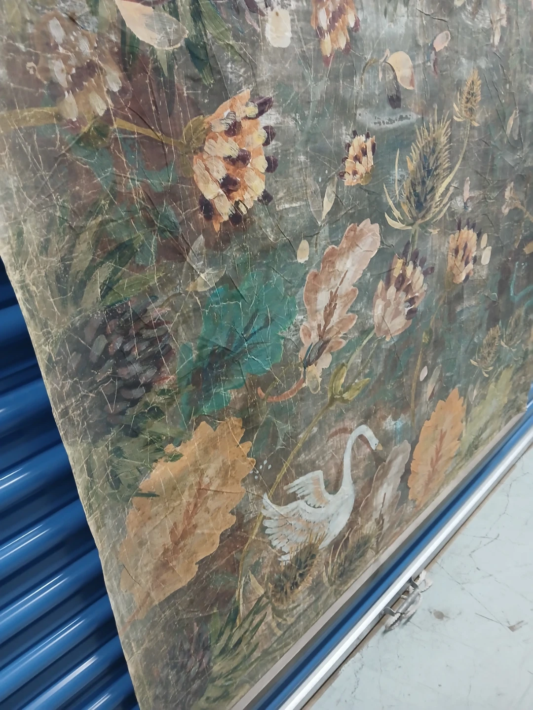 Vintage Floral Swan Wall Hanging Tapestry - photo 3