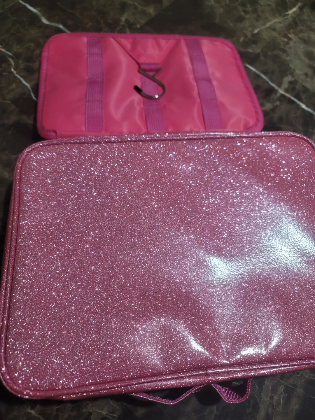 Pink Glitter Moon & Star Cosmetic Bag - photo 3