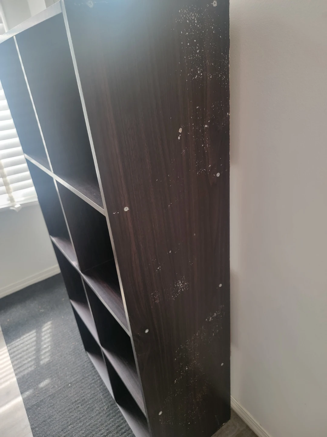 Dark Brown 8-Cube Bookshelf - photo 3
