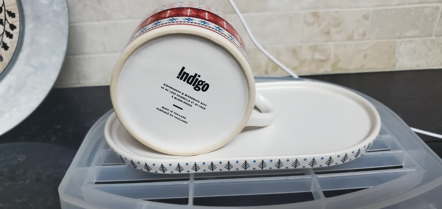 Indigo Mug and Saucer Set ⚽️⚽️⚽️ - photo 2
