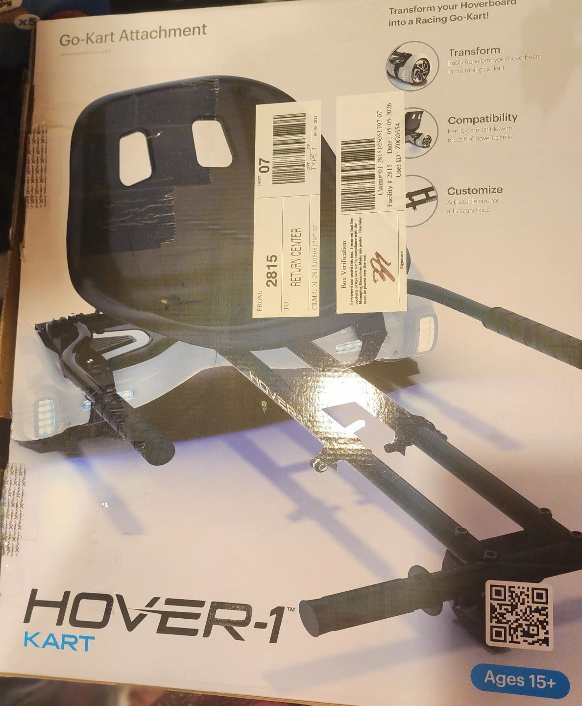 ⚽Hover-1 Kart Go-Kart Attachment for Hoverboard - photo 3