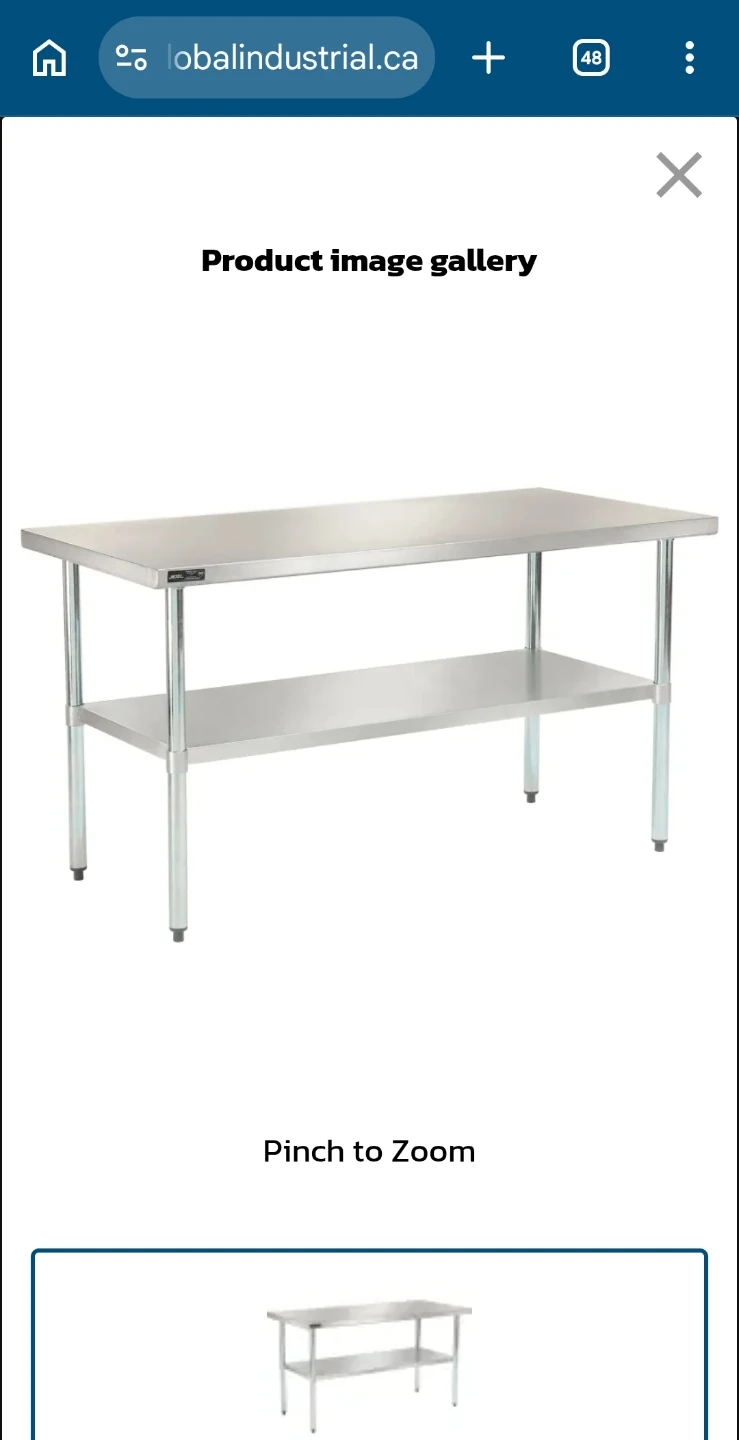 Stainless table