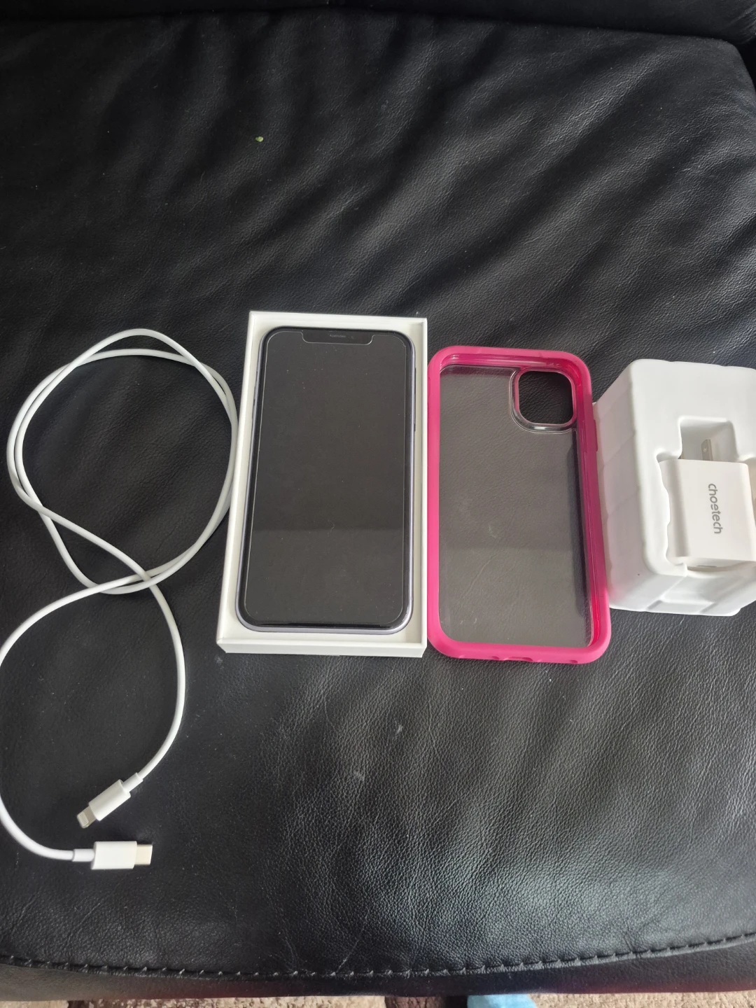 Apple iPhone 13 with Charger and Case