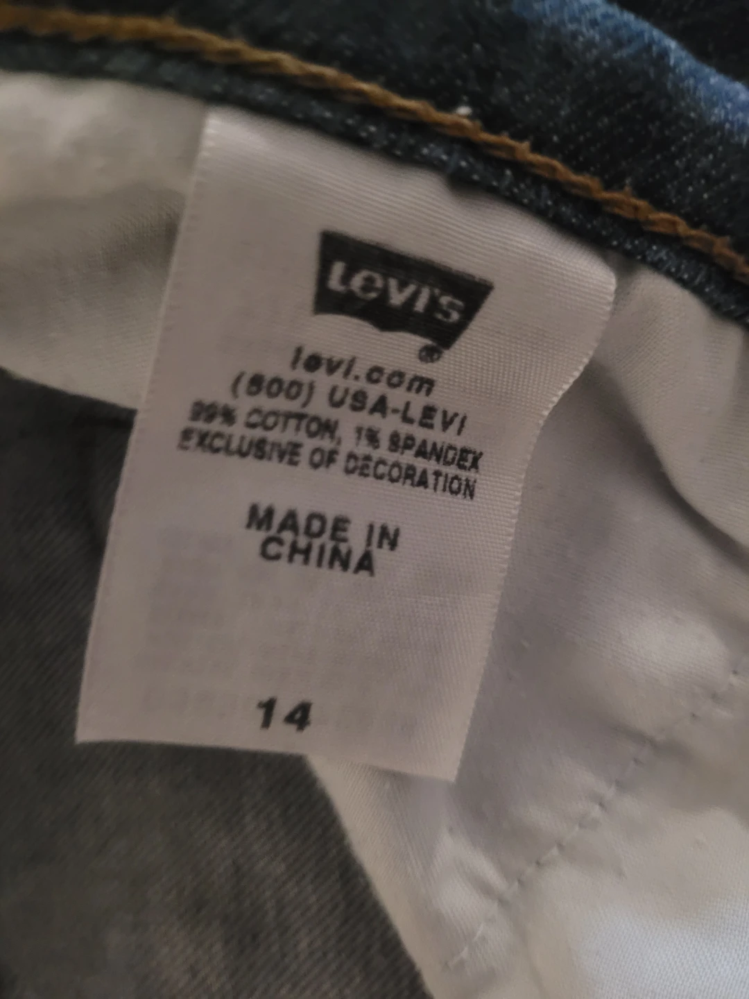 Levi's 515 "The Original Jean" Denim Shorts Size 14 - photo 2
