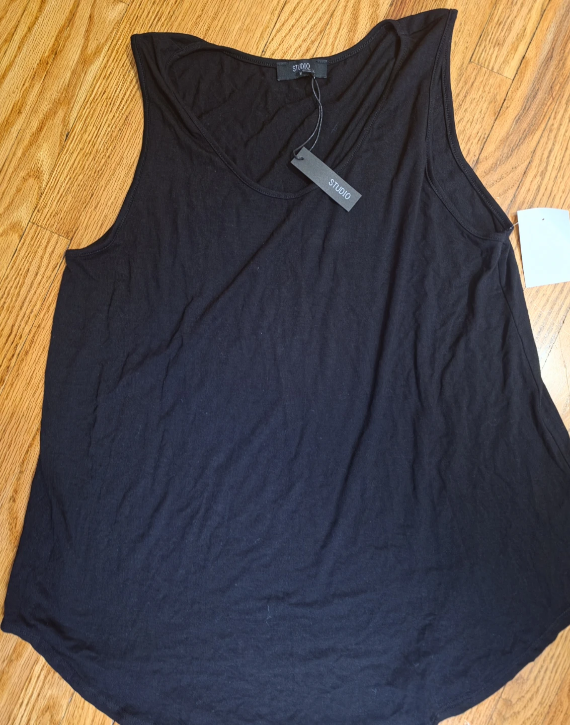 STUDIO Black Tank Top - Size M (New) - photo 2