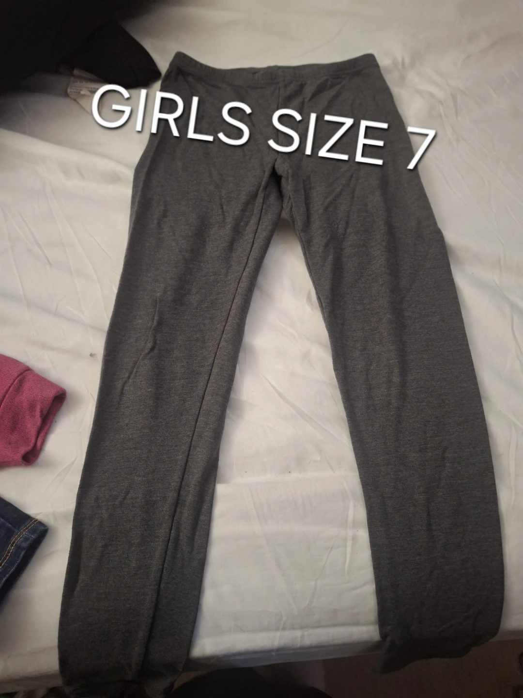 Girls' Grey Sweatpants Size 7