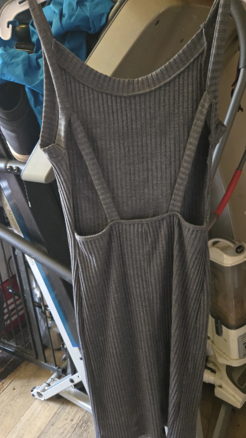 Ribbed Tank Dress with Rhinestone CC Logo - photo 2