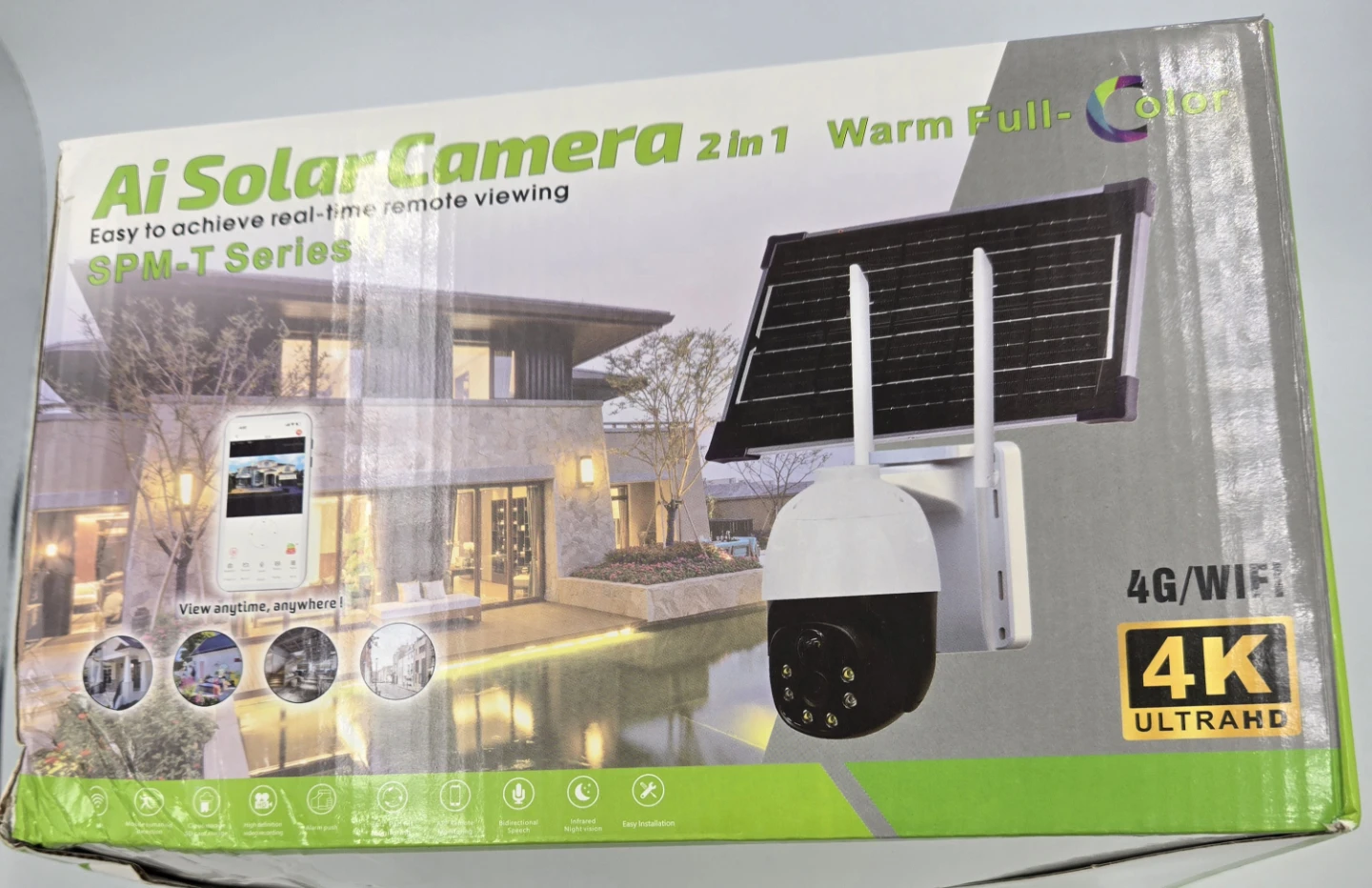 Ai Solar Camera 2-in-1 SPM-T Series 4K UltraHD