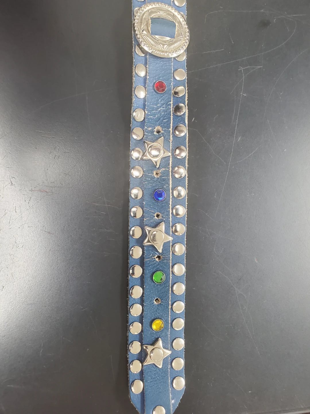 Avant Garde Glamour Blue Studded Belt - photo 4